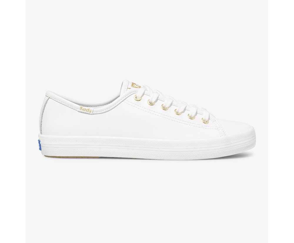 Zapatillas Keds Mujer Blancas - Kickstart Cuero - 094-UTPSQE